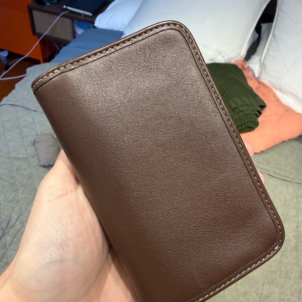 Coach Leather Wallet in Maple - Picture 8 of 9